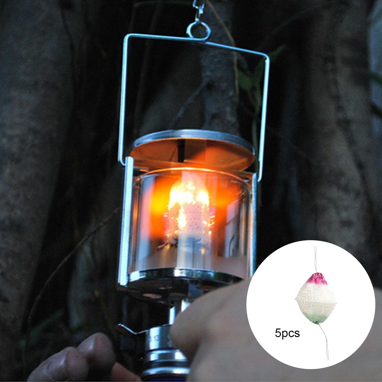 5pcs Gas Lantern Mantles Gas Light Mantle Gas Lamp Mantels Replacement