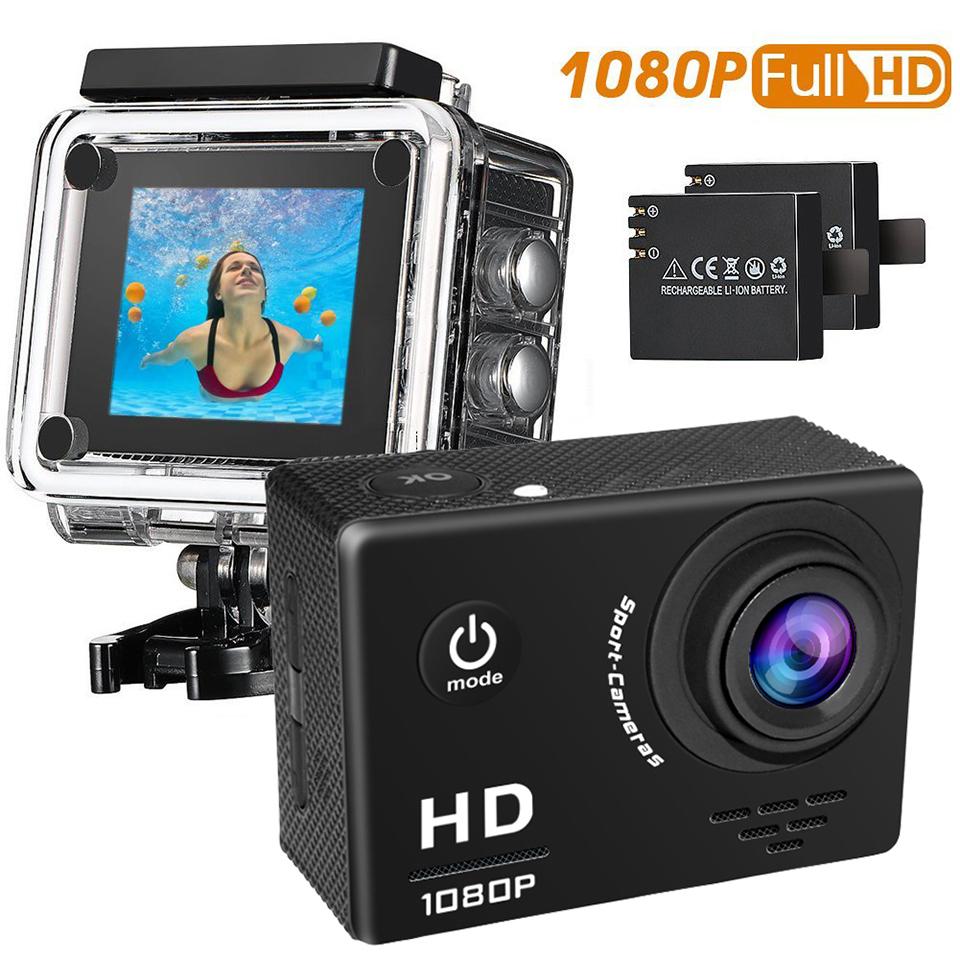 Camera hành động 1080p 30 khung hình / giây Máy ảnh thể thao lặn dưới nước
