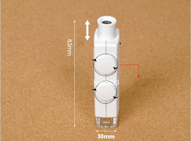 Kính lúp mini có đèn hỗ trợ soi mẫu vật 160-200X
