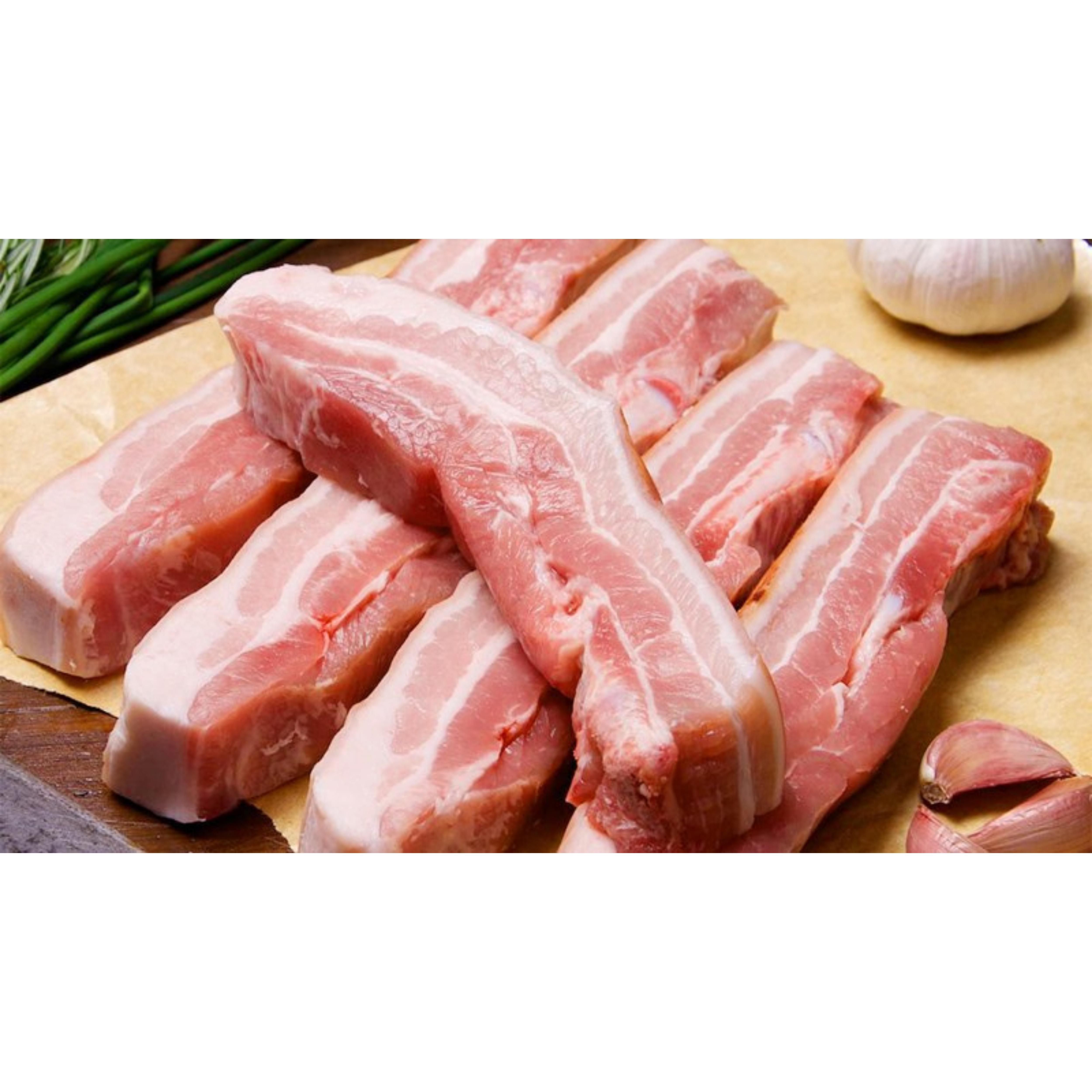 Thịt ba chỉ heo Truefood nhập khẩu 500g