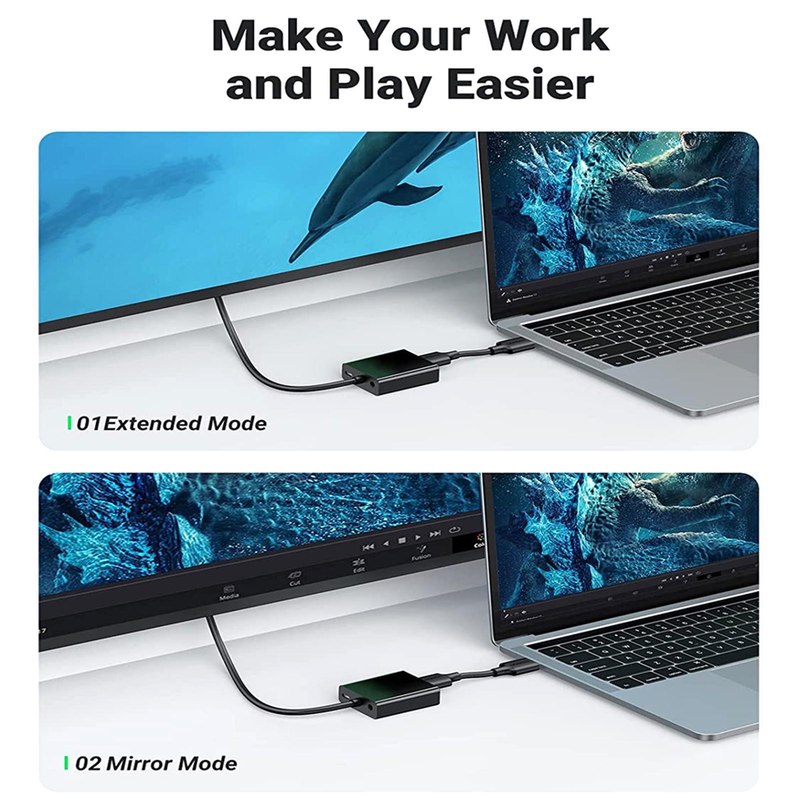 HDMI to VGA Adapter, HD Female to Male 1920 x 1080P for PC Laptop Projector for Xbox for Chromebook
