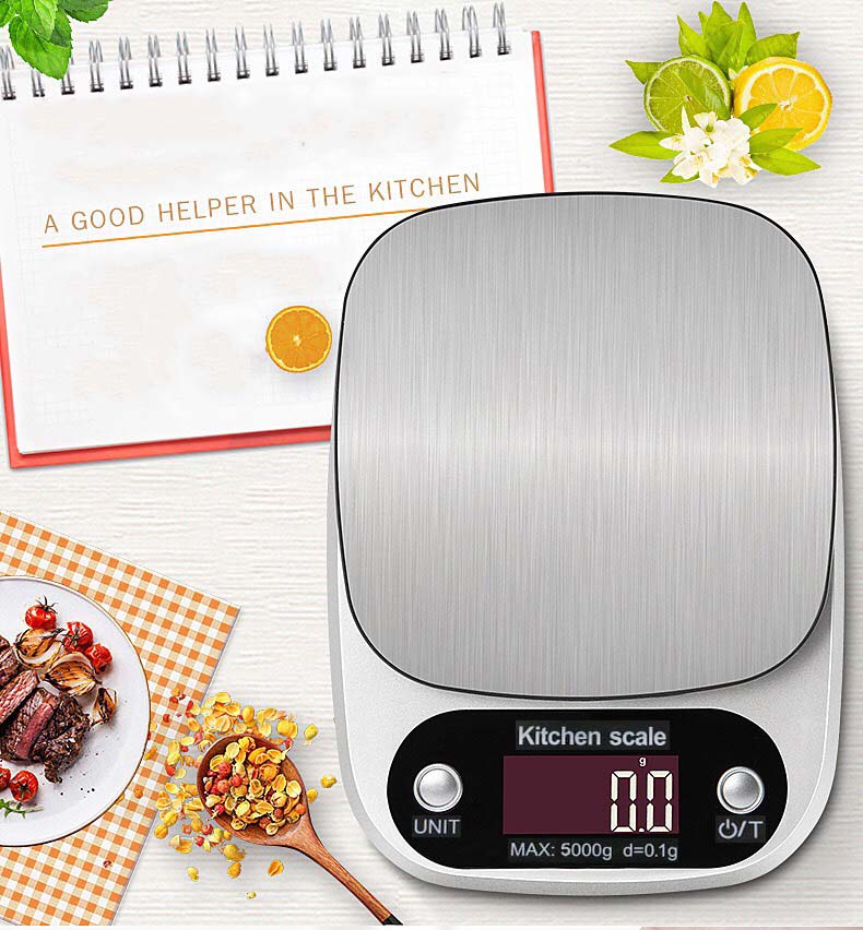 Cân nhà bếp điện tử Kitchen Scale EB5 Kèm 2 Pin Cân Chính Xác Từ 0,1gr Đến 5Kg