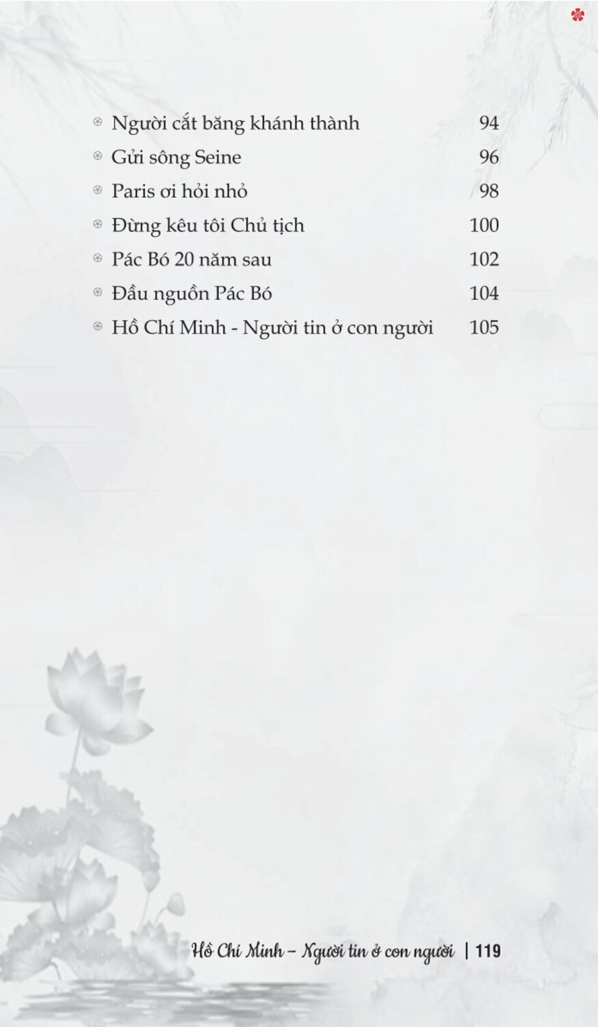 Hồ Chí Minh - Người tin ở con người (bản in 2024)
