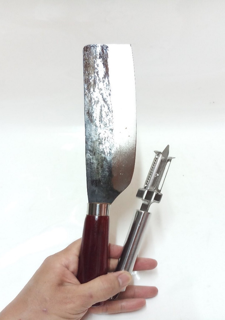 DAO THÉP NHÍP CÁN GỖ,TẶNG KÈM 1 DAO BÀO ĐA NĂNG INOX.