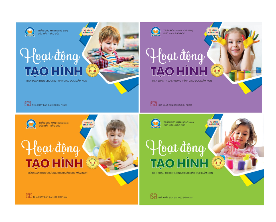 Sách Combo 4 cuốn Hoạt động tạo hình - mầm non cho trẻ