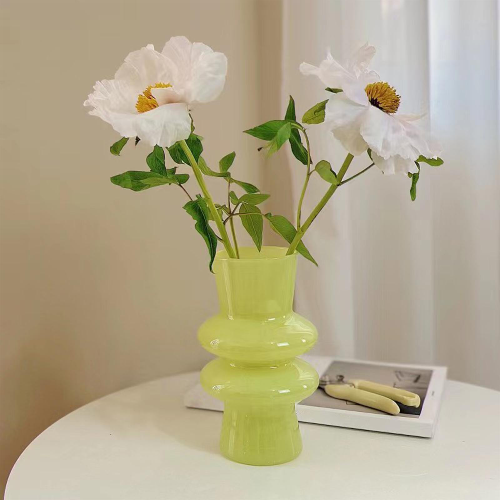 Flower Vase Modern Vase Unique Glass Bottle Flower Vase Modern Vase Decorative Vase Flowers Holder for Bedroom Home Decor