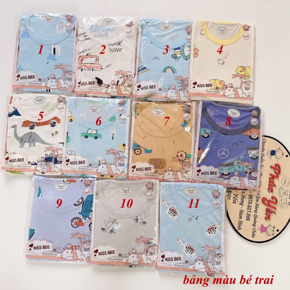 Bảng 1 !!! Bộ Cộc Tay Cotton Lạnh Hàng Quảng Châu Cực Đẹp Cho Bé Trai (1430