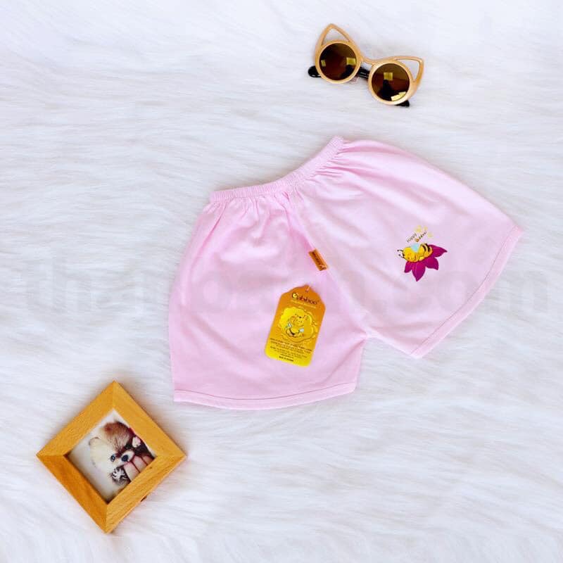 Combo 5 quần ngắn sơ sinh vải 100% cotton đủ màu xinh xắn cho bé