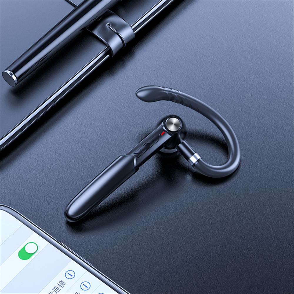 Single Earphones Bluetooth Headphones For iPhone Samsung Handsfree Wireless Headset Business Headset Drive Call Sports Earphone