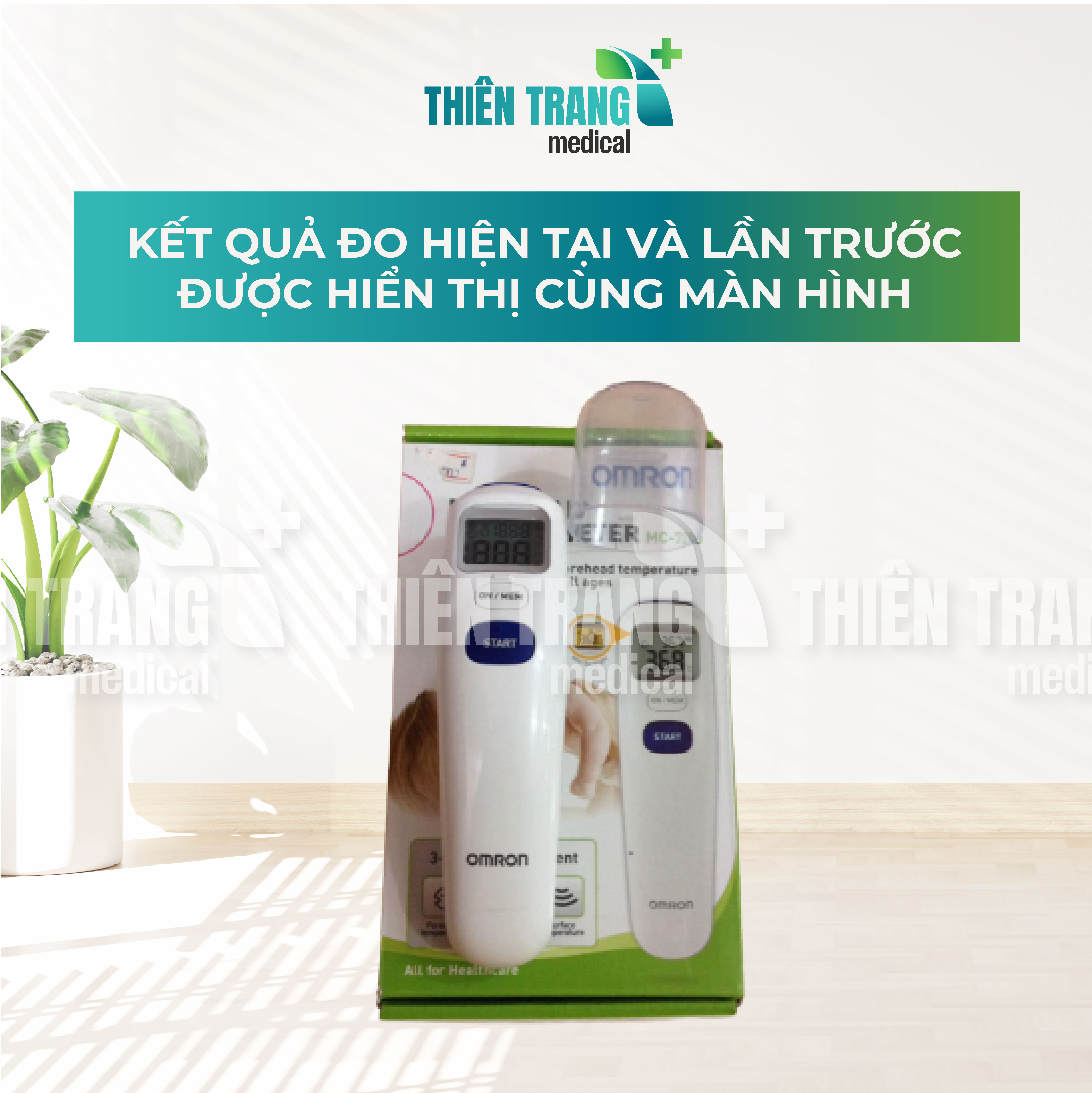 NHIỆT KẾ ĐO TRÁN OMRON MC-720 Thiên Trang Medical