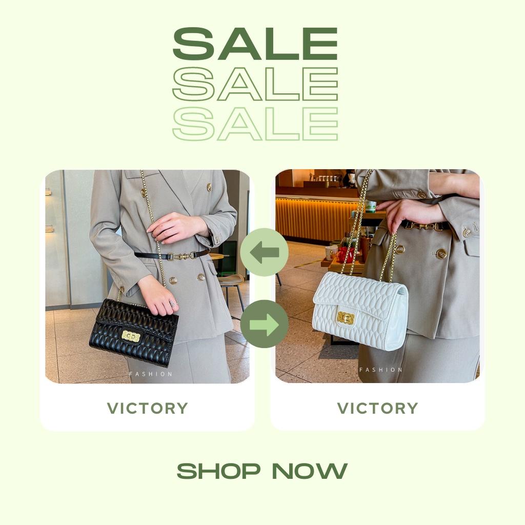 Túi xách nữ đeo chéo VICTORY 535 kết hợp kẹp nách hàng Quảng Châu thời trang