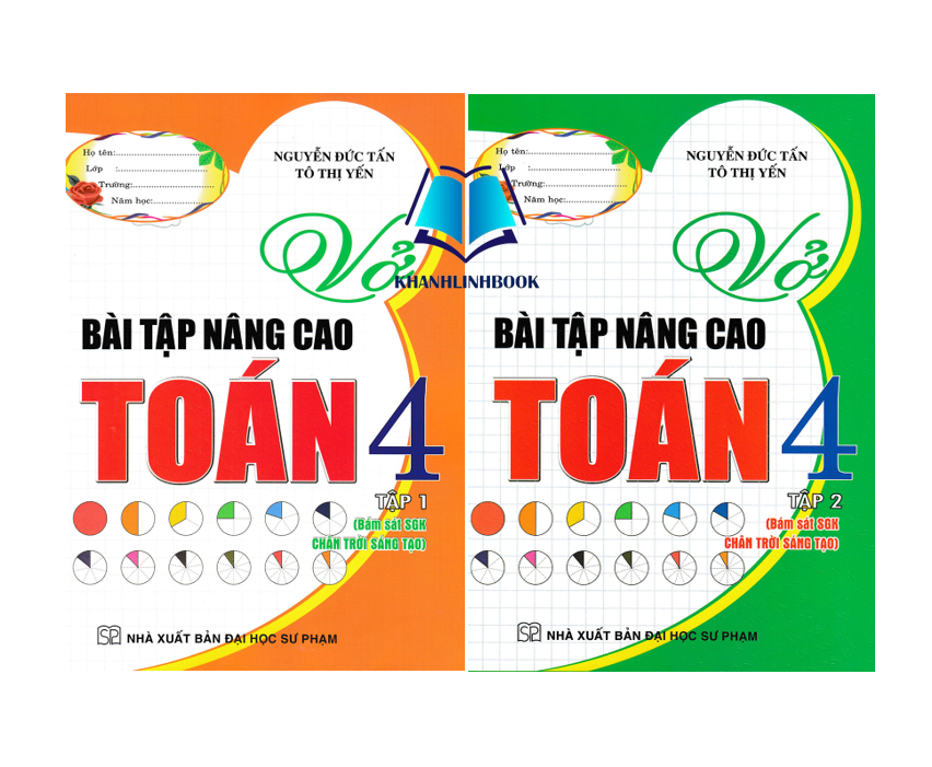 Sách - Combo Vở Bài Tập Nâng Cao Toán 4 Tập 1 + 2