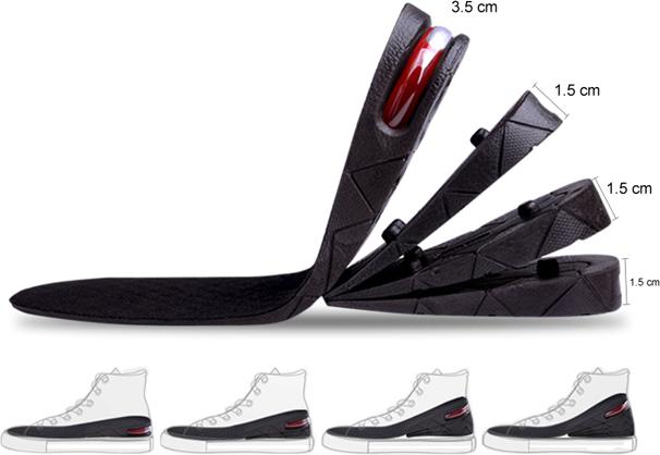 Lót giày tăng chiều cao cao su nguyên bàn 4 lớp (8 cm) (Size 35 - 44)
