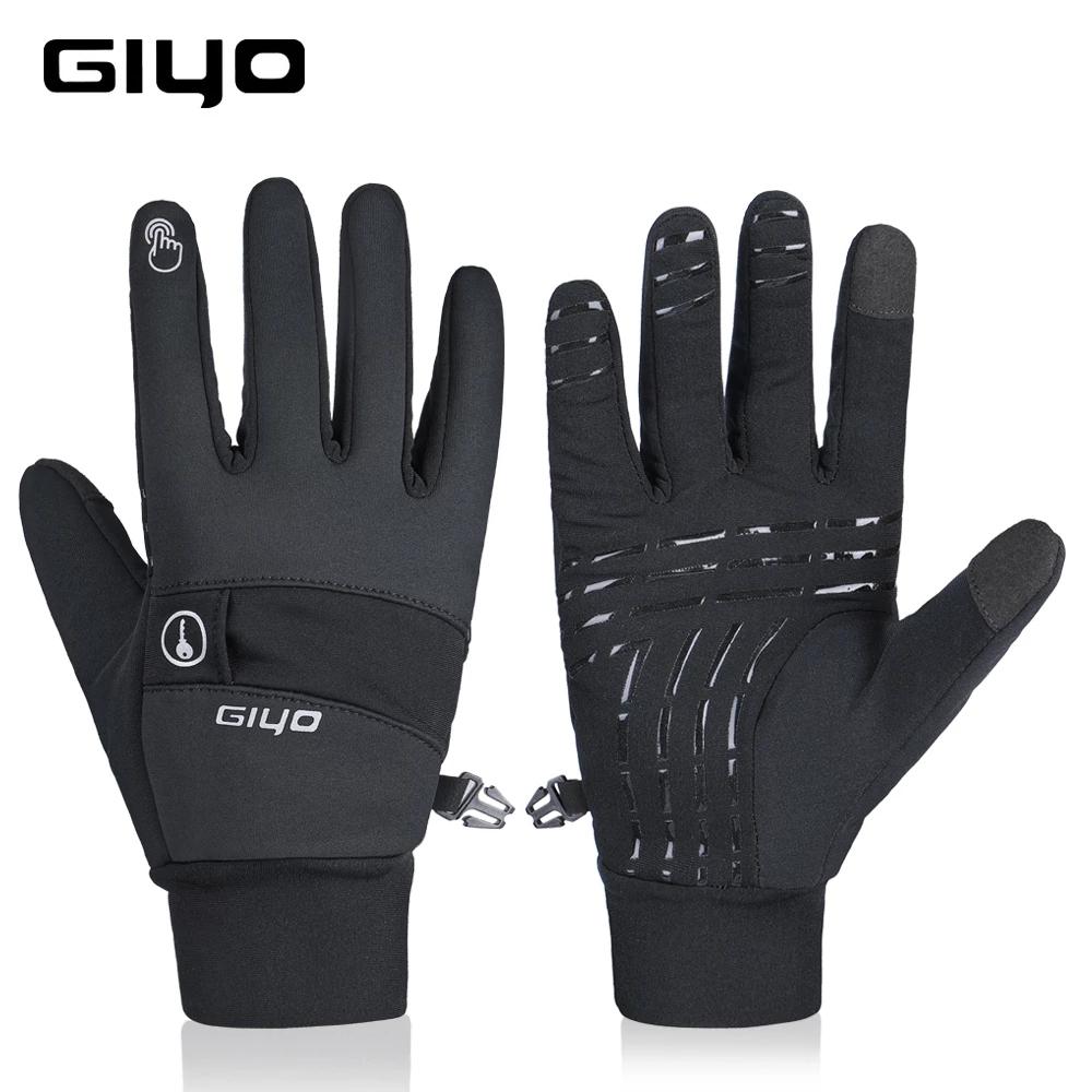 Giyo MTB Xe Đạp Đường Trường Găng Tay Dài Găng Tay Mùa Đông Ấm Màn Hình Cảm Ứng Chống Trơn Trượt Full Ngón Găng Tay Xe Đạp Nam Nữ Găng Tay Đi Xe Đạp Color: 1 psir S-13 Size: XL