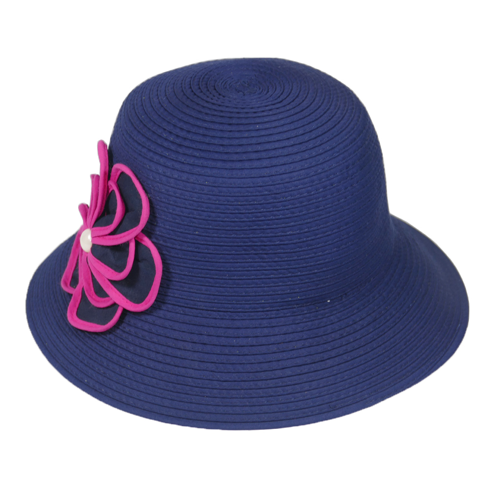 Nón nữ vành rộng 7cm mũ tai bèo mũ vành tròn cao cấp được gắn nhiều mẫu hoa khác nhau thiết kế riêng biệt