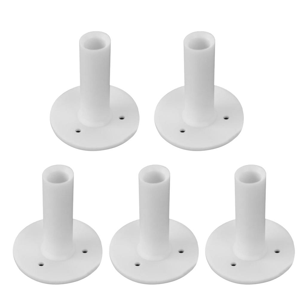 5 Pieces Rubber Golf Driving Range Practice Tee Holder Tees Divot Tool White