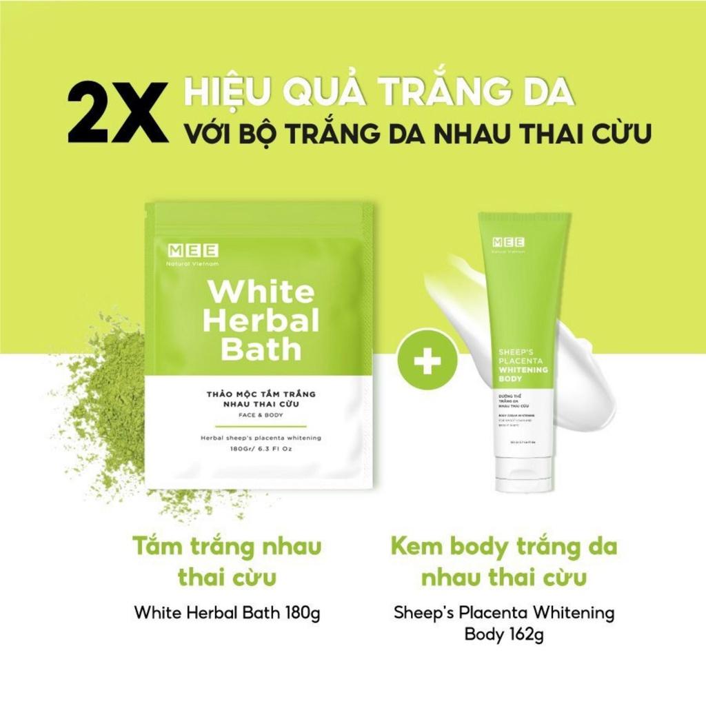 Kem Body Trắng Da Nhau Thai Cừu Mee Natural Nâng Tone Dưỡng Da Cấp Ẩm 162g