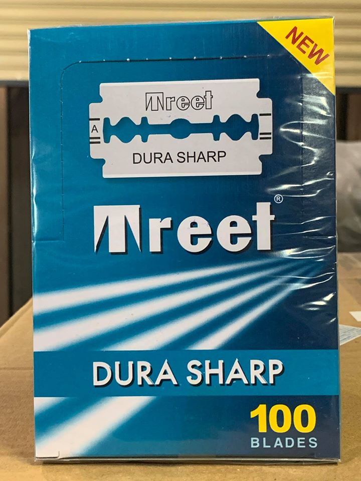 Lưỡi lam Treet xanh (Dura Sharp) Hộp 100 lưỡi + Quà tặng dùng thử