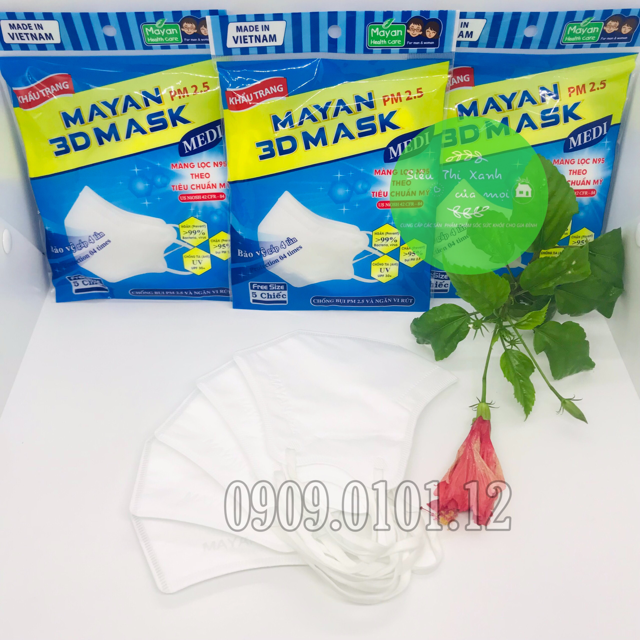 Khẩu Trang 3D Người Lớn Cao Cấp