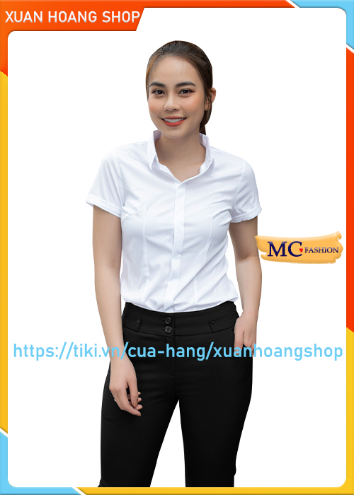 Áo Sơ Mi Trắng Nữ Công Sở Đẹp, Tay Ngắn Cộc Mc Fashion, Size Đủ, Chất Vải Mát, Co Giãn Nhẹ, Đẹp A0068, A635