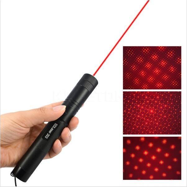 ĐÈN PIN LAZER 303 SIÊU CHẤT - SÁNG CỰC XA - TẶNG KÈM PIN &amp; CỦ SẠC