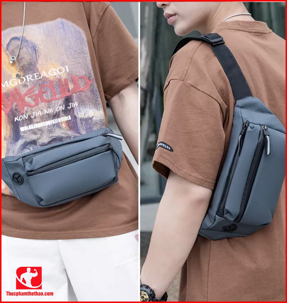 Túi Đeo Chéo TC Sport Unisex, Chất Liệu Cao Cấp, Siêu Nhẹ, Chống Nước, Thiết Kế Ngăn Rộng Rãi, Nhiều Kiểu Đeo