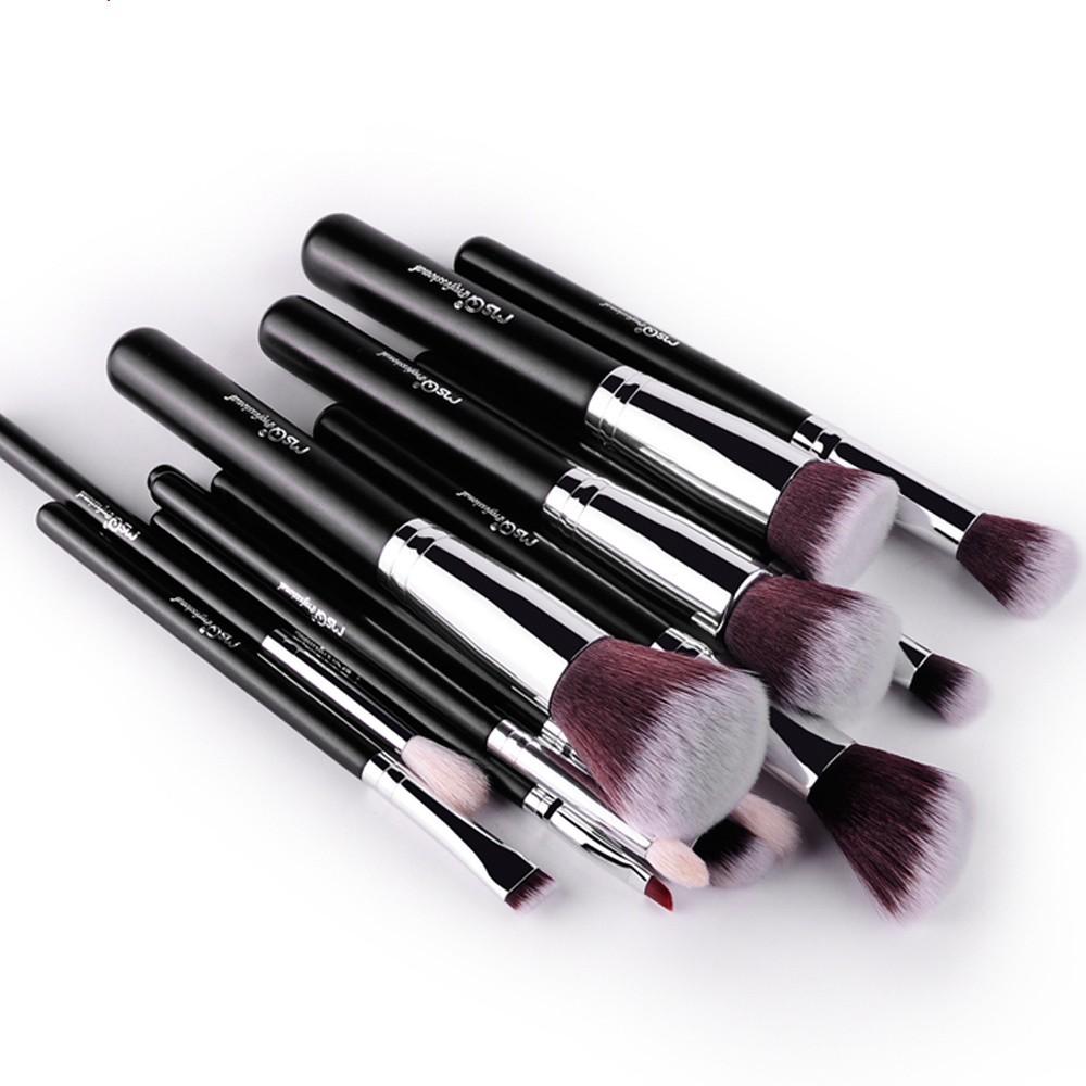 Bộ cọ trang điểm chuyên nghiệp cao cấp 15 cây MSQ Luxury Classic 15 psc Antipacterial Pro Brush Set