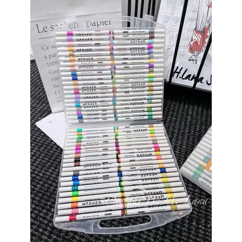 Bút Màu Acrylic Marker Tăng 50% Mực, Vẽ Trên Mọi Chất Liệu, Có Thể Vẽ Chồng Màu - HÀNG CHÍNH HÃNG MINIIN
