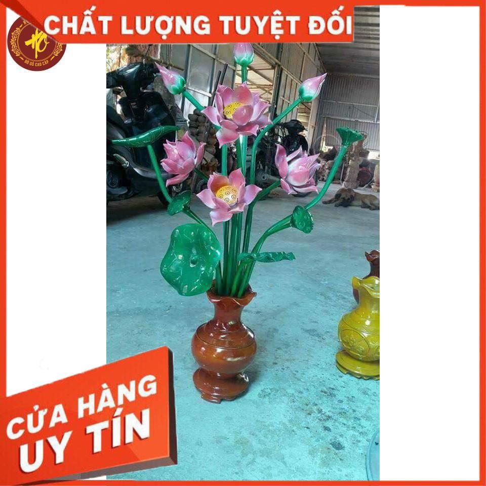 BÌNH HOA SEN GỖ MÍT