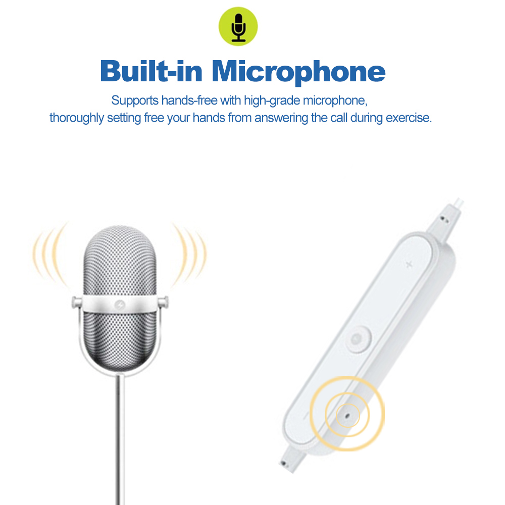 Tai Nghe Nhét Tai Thể Thao S6 Bluetooth 4.1 Có Micrô Điều Khiển Âm Lượng Dành Cho IPhone X 8s 8