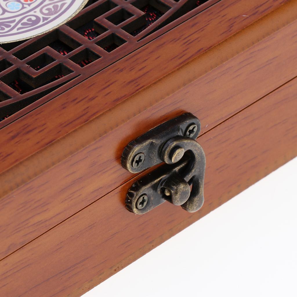 Chinese Style Wooden Jewelry Box Storage, Luxury Wood Necklace Organizer for Women Men, Luxury Case for Earrings Bracelets Watches