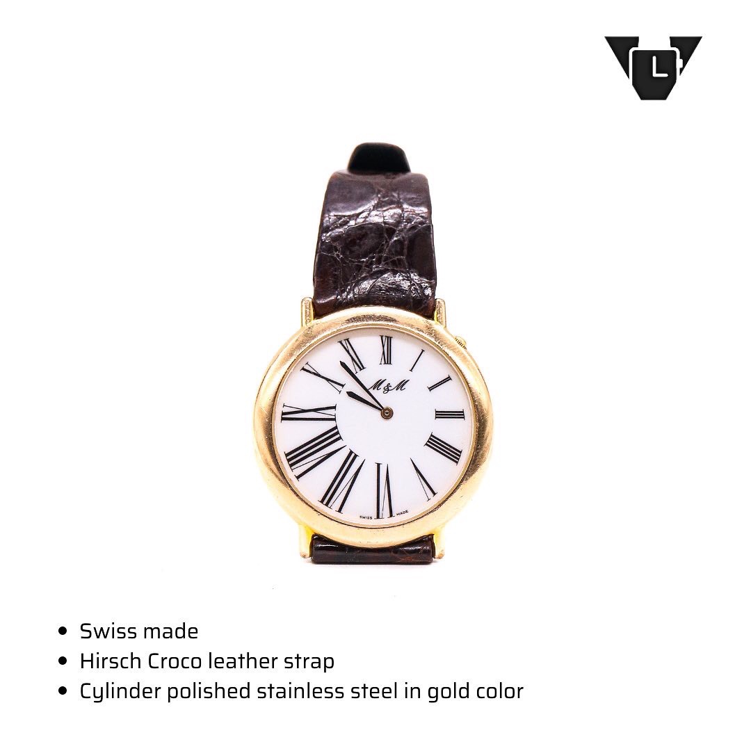Đồng hồ nam đeo tay vintage chạy pin dáng dresswatch MM 4926