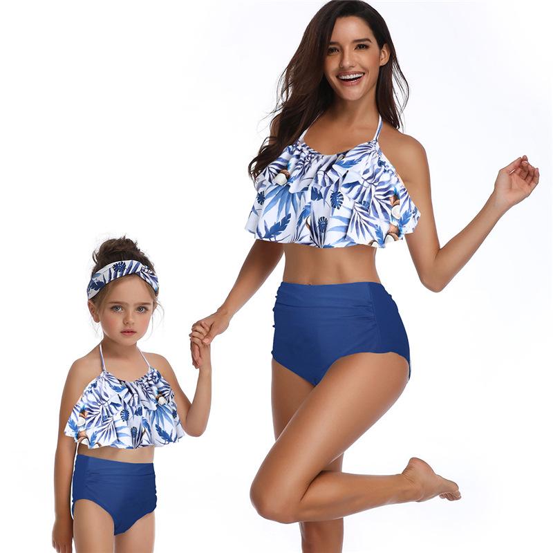 Phù Hợp Với Họ Đồ Tắm Mẹ Bơi Bikini Đồ Bơi Cho Mẹ Và Con Gái Đồ Bơi Nữ Trẻ Em Kid Cho Bé Bãi Biển Đồ Bơi