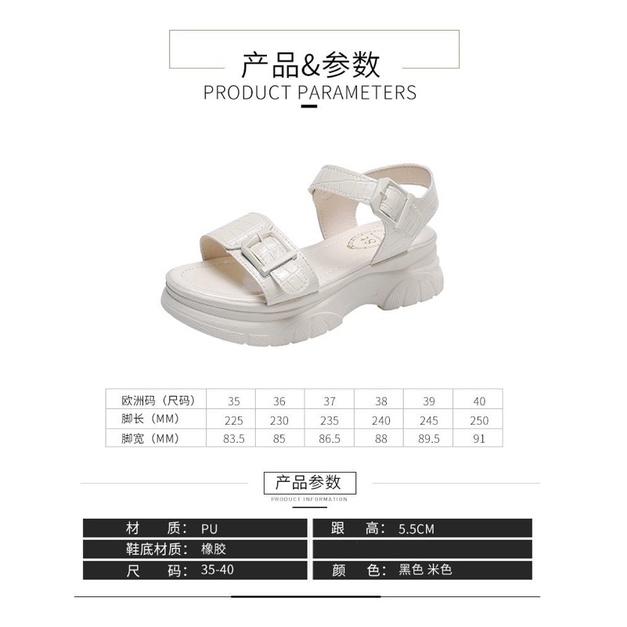 Sandal nữ, sandal ulzzang chiến binh 2 màu đen trắng