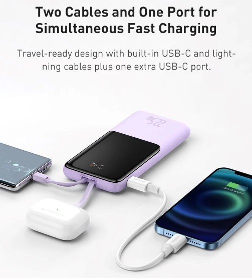 Pin sạc dự phòng 22.5W Baseus Elf Digital Display Fast Charge Power Bank 10000mAh- hàng chính hãng