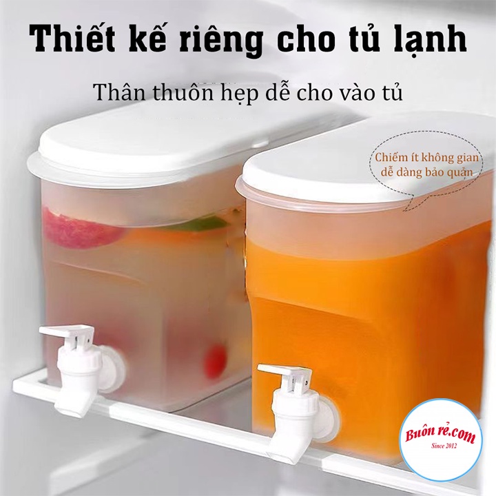 Bình đựng nước có vòi 3,5L Việt Nhật (6785), Bình đựng nước trà, nước trái cây để trong tủ lạnh tiện lợi