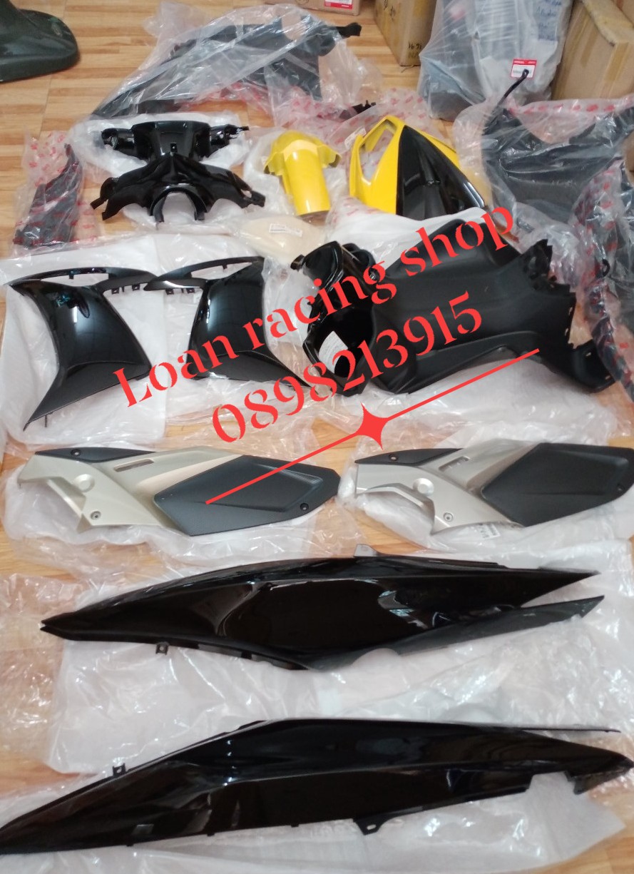 DÀN ÁO XE NOUVO  4 ( NOUVO LX )MÀU VÀNG ĐEN