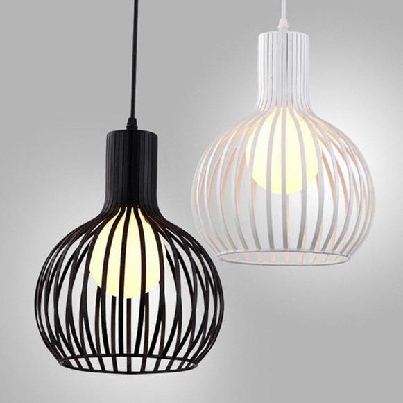 Đèn thả hình lồng chim màu đen chưa bao gồm bóng đèn AHN-03, T-136, T-138