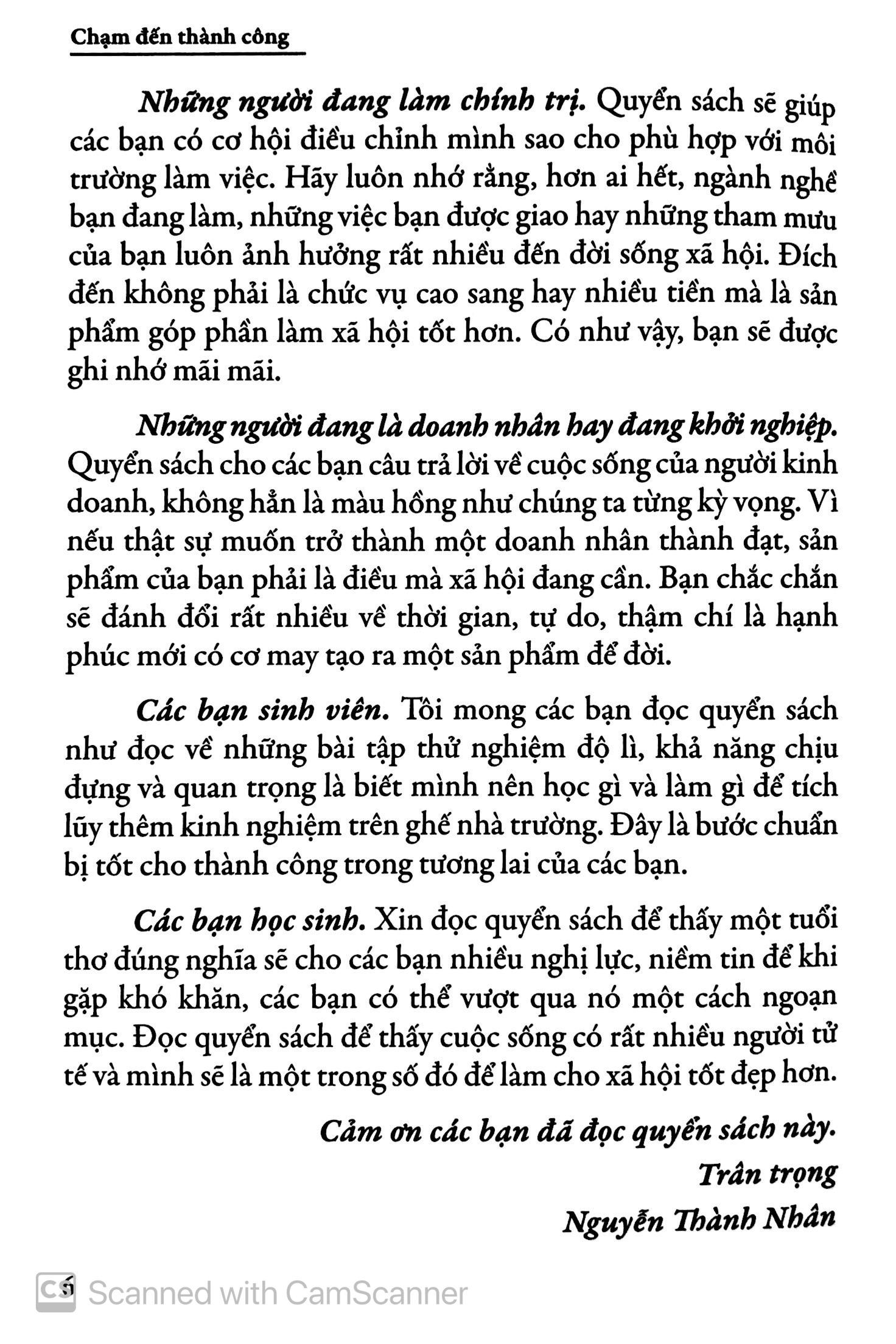 Chạm Đến Thành Công (Bìa Cứng)