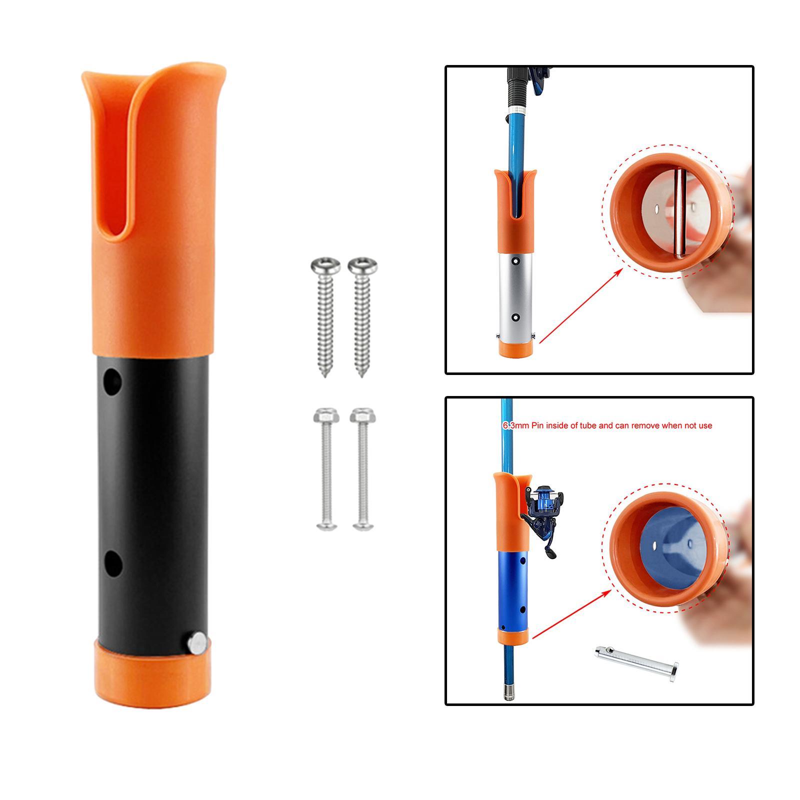 Fishing Rod Holder Racks Portable Fishing Rod Stand-Off Tube Rod Pole Holder Bracket Support