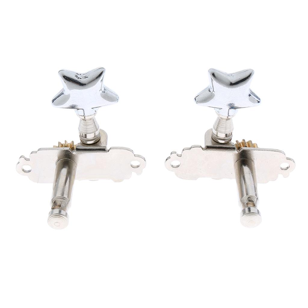 Sunnimix 4X Đàn Guitar Máy Đầu Núm, Chrome Kín Bánh Răng Chỉnh Âm, Dây Đàn Guitar Chỉnh Chốt, liên Kết Bộ Máy Cho Đàn Uk
