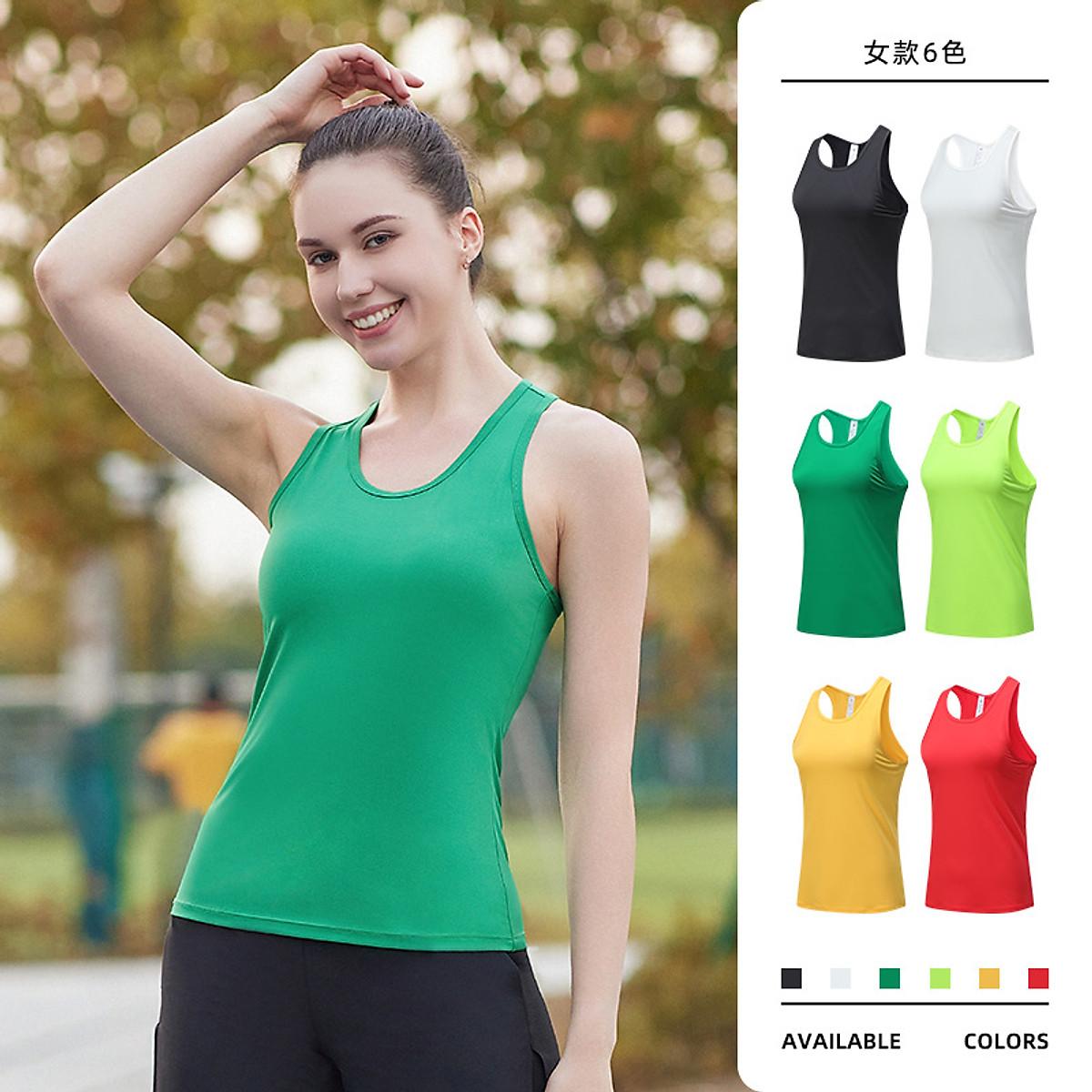 Áo chạy bộ nữ áo ba lỗ thể thao nữ thoáng khí nhanh khô, dành cho chạy bộ, tập gy
