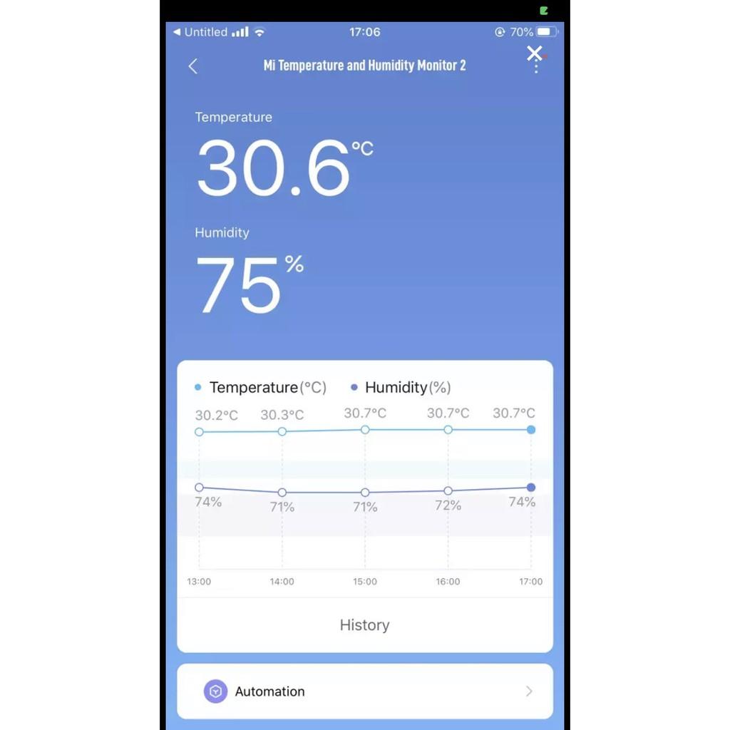 Đồng hồ đo nhiệt độ và độ ẩm Xiaomi Mijia 2 | Nhiệt kế ẩm kế Xiaomi