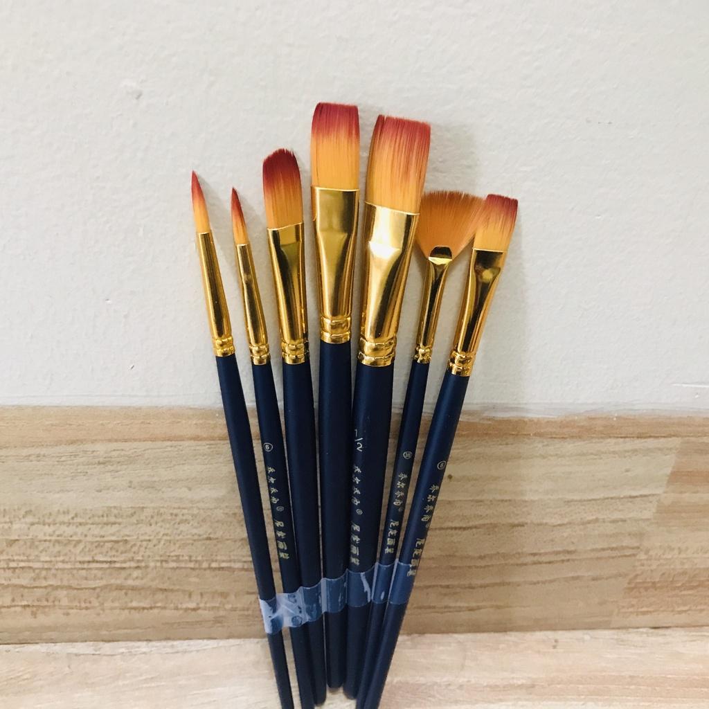 Cọ Vẽ Màu Nước - Cọ Nét, Cọ Tô Màu Nước, Sơn Dầu, Acrylic - Cọ Bản Tô Tượng