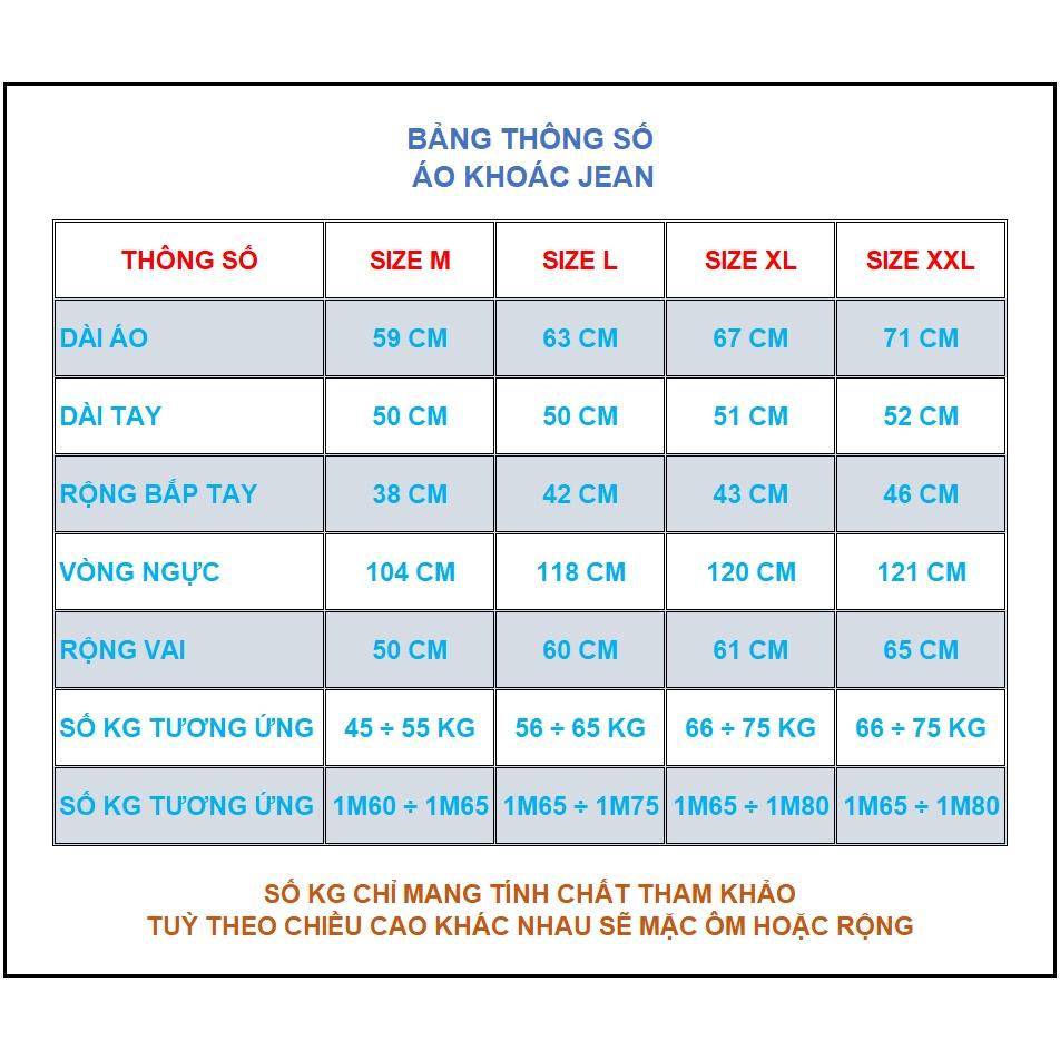 Áo khoác jean Nam cao cấp form rộng thời trang hàn quốc DynYouth