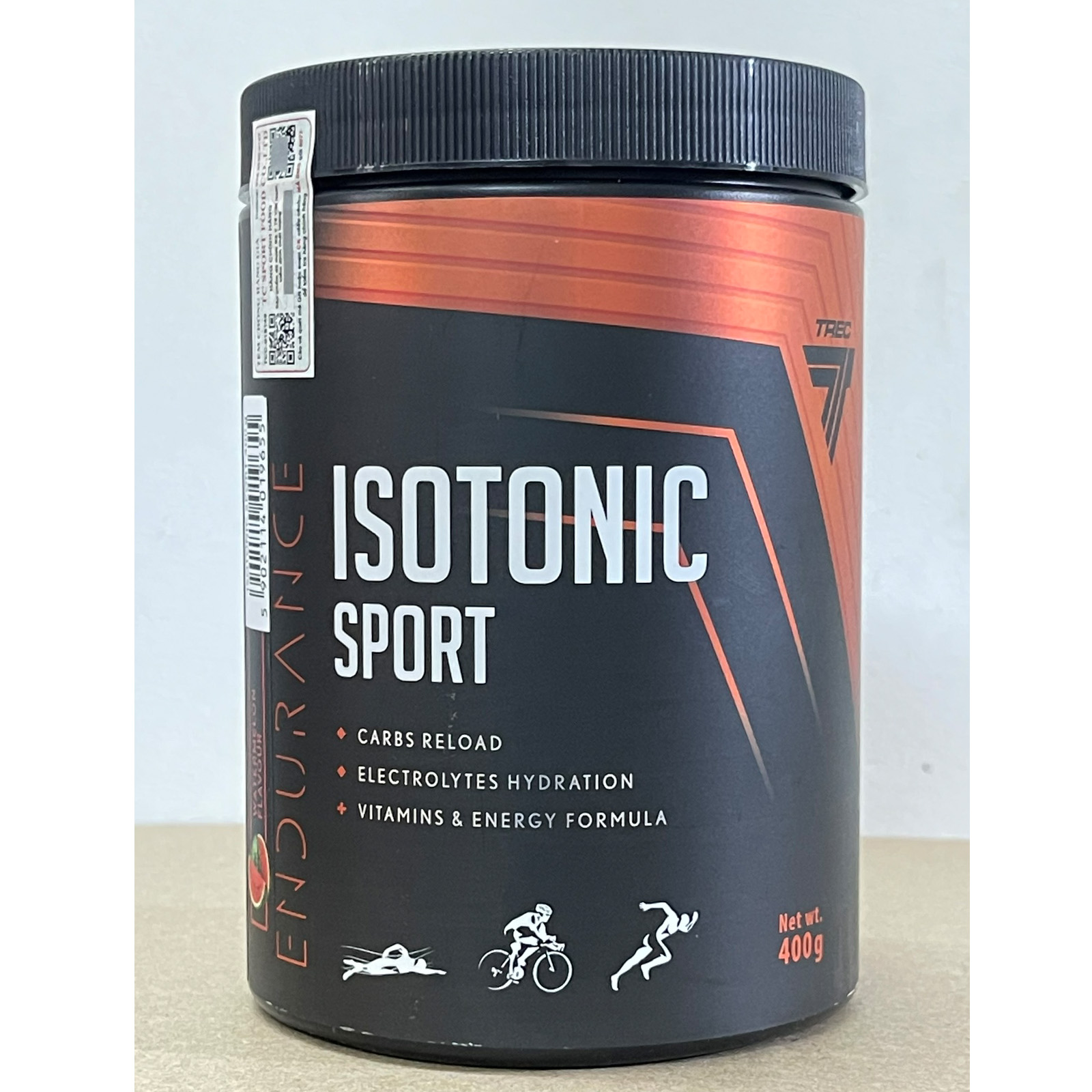 Thực phẩm tăng sức bền Isotonic Sport của Trec hộp 400gam bổ sung năng lượng, giảm mệt mỏi, cân bằng nước và điện giải