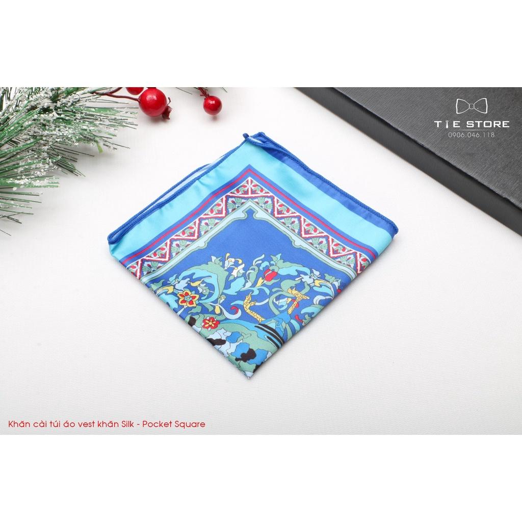 Khăn Cài Túi Áo Vest - Pocket Square, phụ kiện lịch lãm, Khăn Silk nhiều mẫu