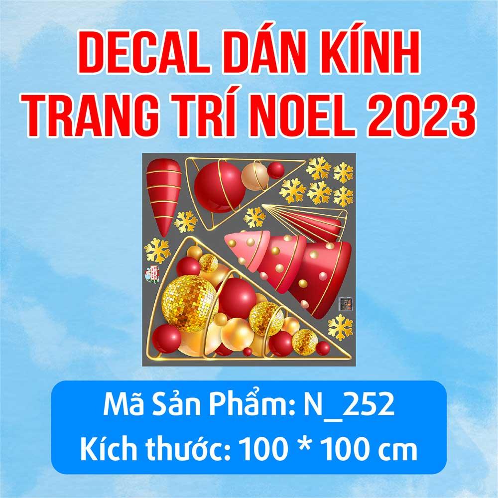 DECAL TRANG TRÍ GIÁNG SINH 2023 COMBO SỐ 50