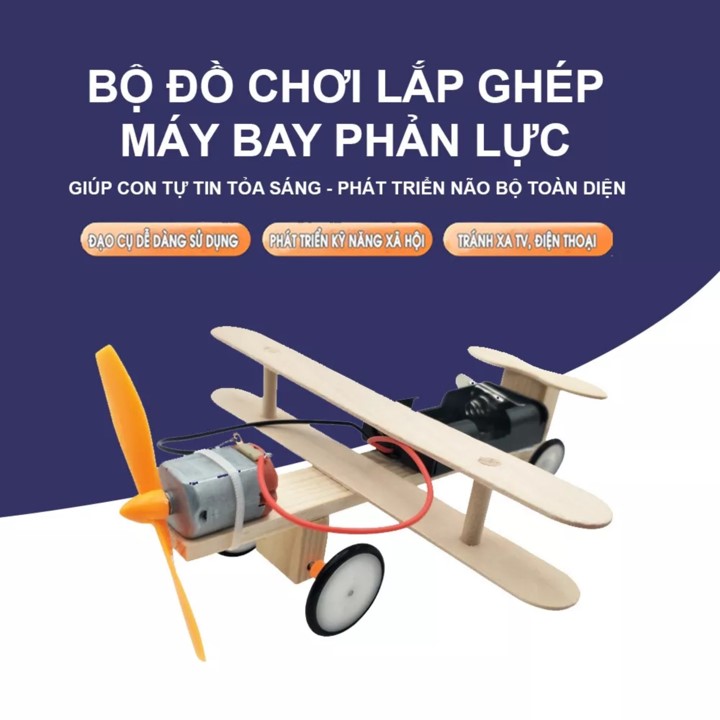 Bộ Lắp Ráp Máy Bay Sáng Tạo Cho Bé