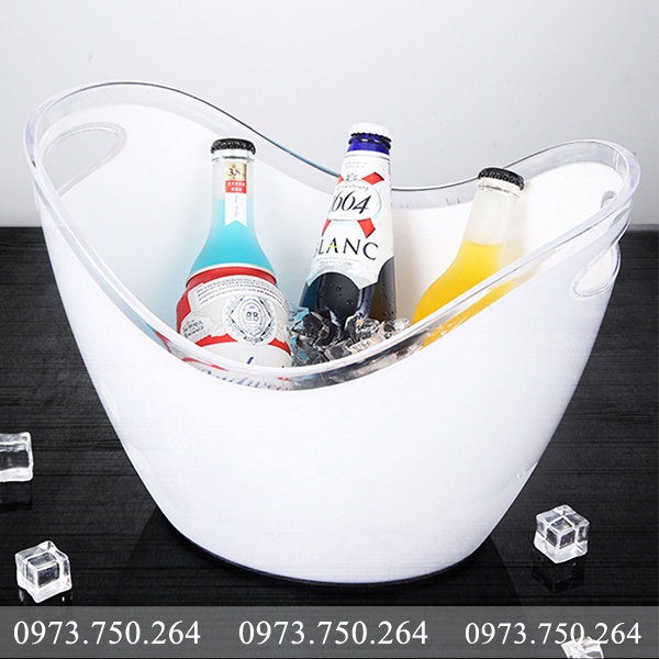 Xô ướp lạnh rượu vang 8 lít trắng đục